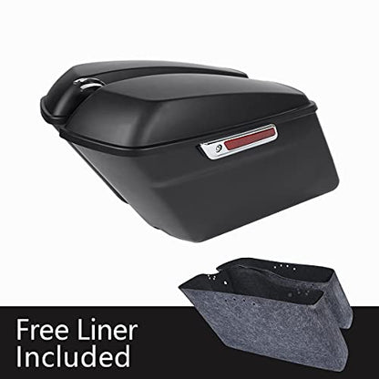 Motorcycle Saddlebags with Chrome Conversion Brackets Fit For Harley Softail Deluxe Heritage Softail 1984