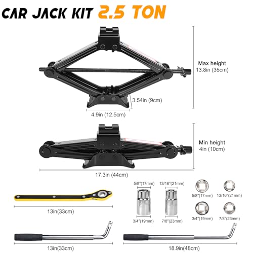 Scissor Car Jack 2.5 Ton