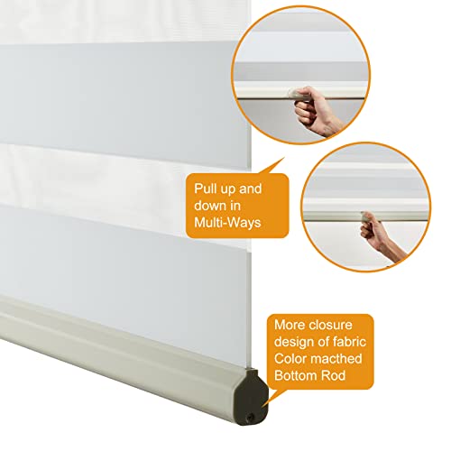 Cordless Zebra Blinds for Indoor Windows