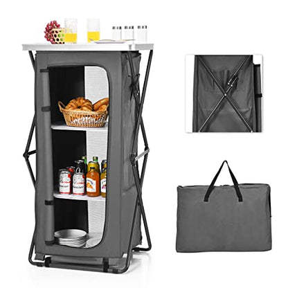 Folding Camping Storage Cabinet