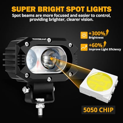 4 Inch R4 Series LED Square Pod Light