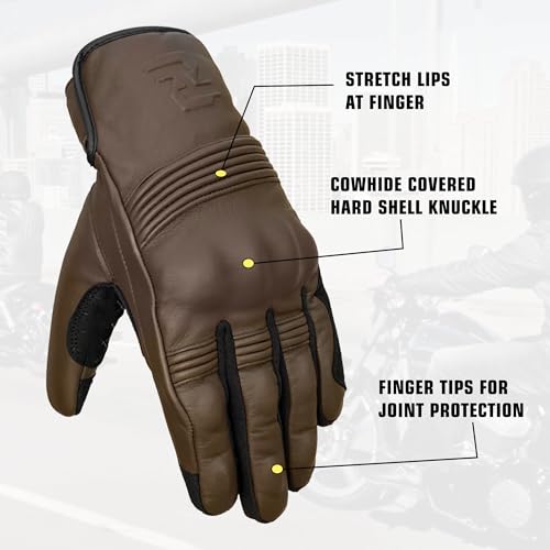 Leather Motorcycle Gloves for Men and Women