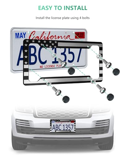 American Flag License Plate Frame