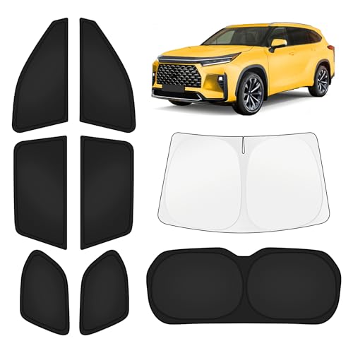 Car Window Shades for Toyota Grand Highlander 2024 (8 Count)