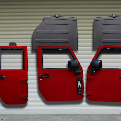 Garage Wall Freedom Panel & Wrangler Door Storage Hangers Combo Kit (4 Count)
