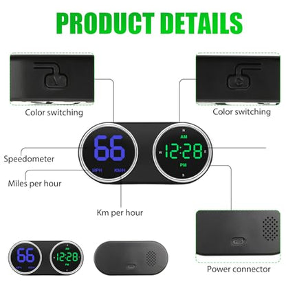 GPS Digital Speedometer for Car MPH