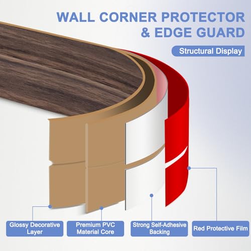 Wall Corner Protector Moulding Trim Peel and Stick
