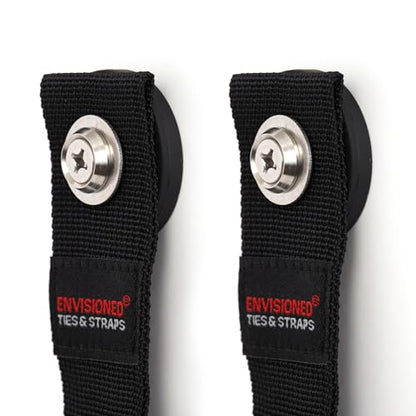 Black Heavy Duty Magnet for Hanging Straps (2 Count)