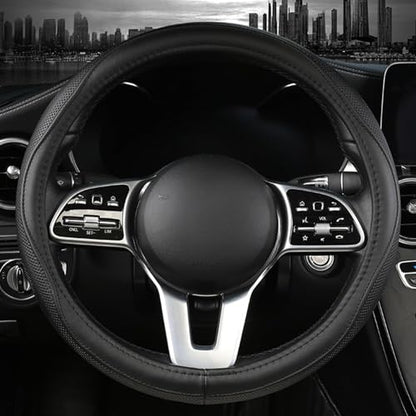 Genuine Leather Steering Wheel Cover