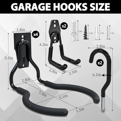 Oversized Garden Power Tool Hanger 4 Pack (4 Count)