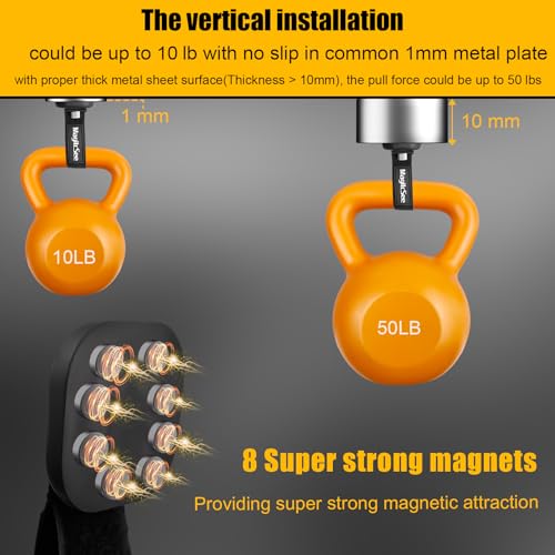 2 Pack Heavy Duty Magnetic Hook Straps for Extension Cords (2 Count)