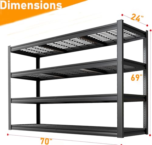 70" W Garage Shelving Heavy Duty