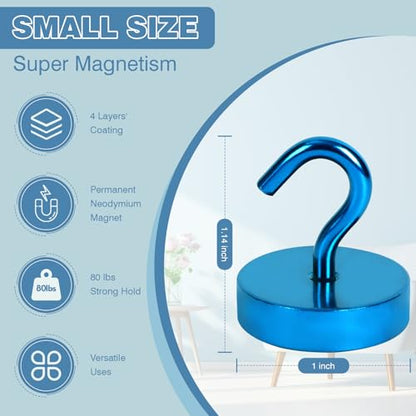 Magnetic Hooks Steel Tube Design for Cruise (10 Count)