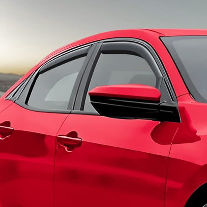 in Channel Extra Durable Rain Guards for Honda Civic 2016 (4 Count)