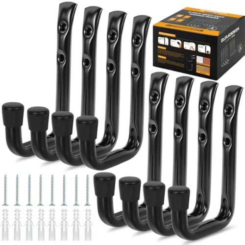 8 Pack Heavy Duty Garage Hook for Hanging 50 lbs (8 Count)