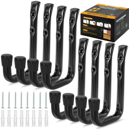 8 Pack Heavy Duty Garage Hook for Hanging 50 lbs (8 Count)