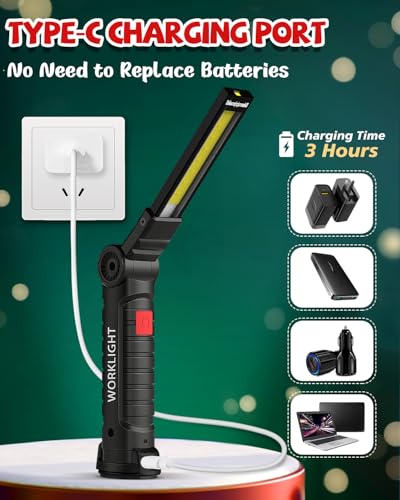 Rechargeable LED Work Light (4 Count)