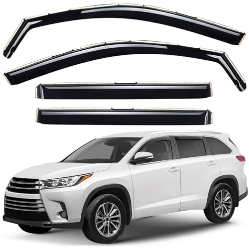 Window Deflectors Smoke Tinted in (4 Count)