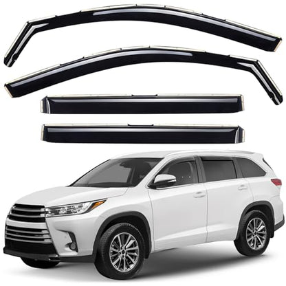 Window Deflectors Smoke Tinted in (4 Count)