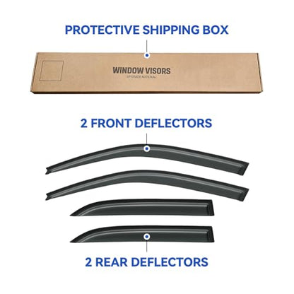 Window Visors Rain Guards for 1992 1993 1994 1995 1996 Toyota Camry Sedan