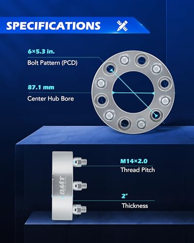 OMT 6x135 Wheel Spacers with 87.1mm Center Hub Bore (4 Count)