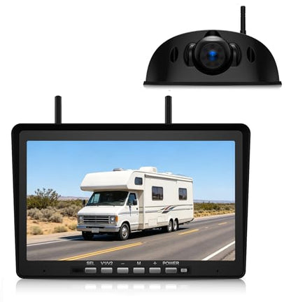 Wireless RV Backup Camera System with 10.1
