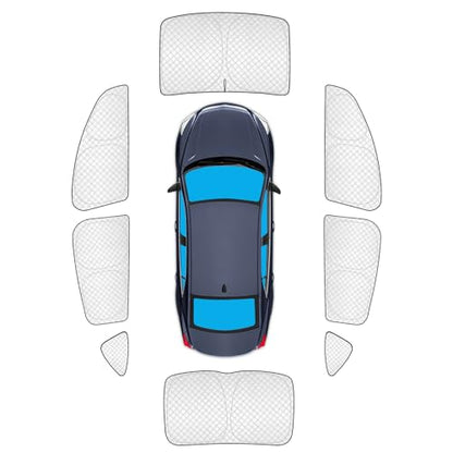 8pcs Thicken Sun Shades for Chevy Malibu 2016 (8 Count)