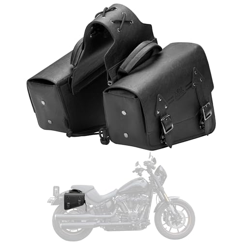 Motorcycle Saddlebags PU Leather Side Bags 12L