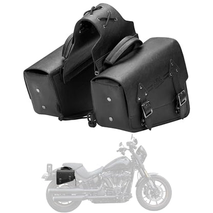 Motorcycle Saddlebags PU Leather Side Bags 12L