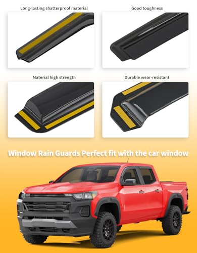Window Visors Rain Guards for Chevy Colorado
