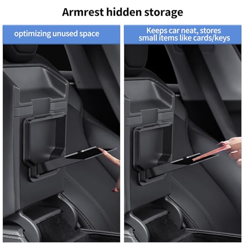 9Pcs Set Center Console Organizer Tray for Tesla Model Y Juniper 2025 2026 (2 Count)