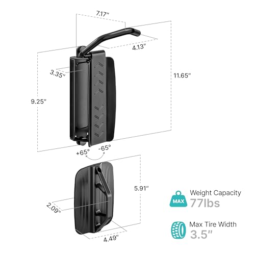 Bike Wall Mount for Garage (2 Count)
