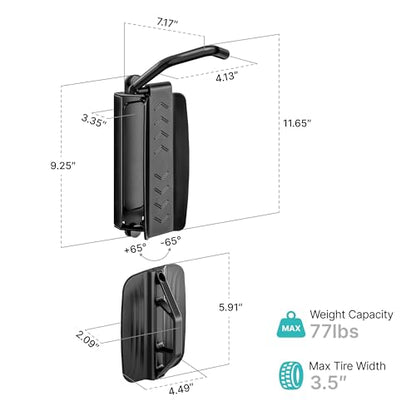 Bike Wall Mount for Garage (2 Count)