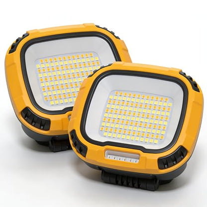 2 Pack Magnetic Work Light Rechargeable 5000Lumens (2 Count)