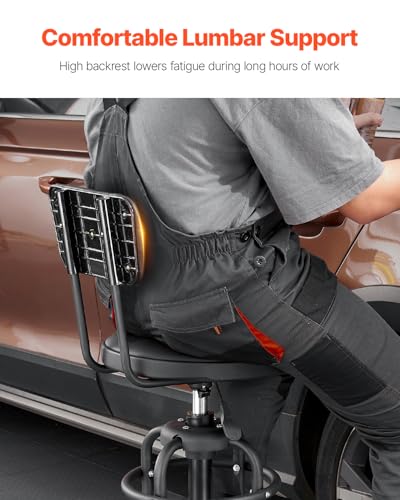 Shop Stool with Backrest