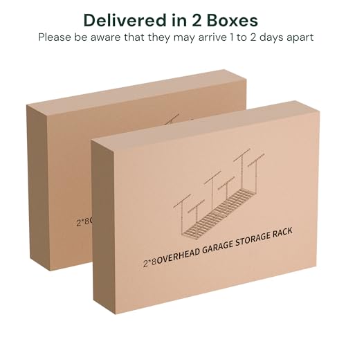 2x8 Garage Storage Overhead Rack Organization (2 Count)