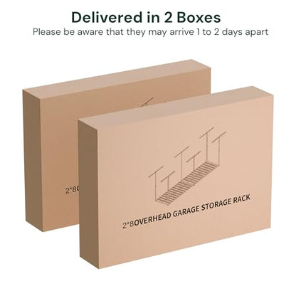 2x8 Garage Storage Overhead Rack Organization (2 Count)