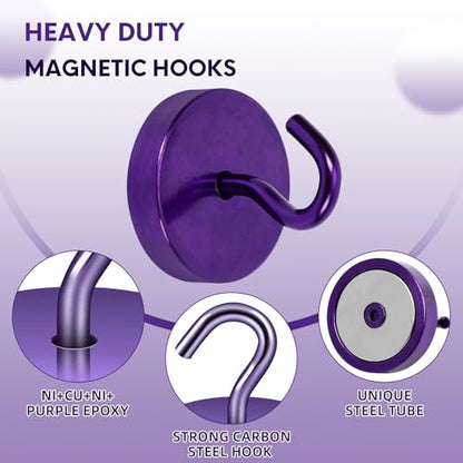 Magnetic Hooks Steel Tube Design for Cruise (10 Count)