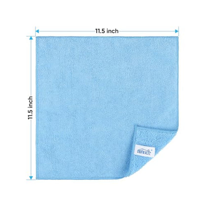 Blue Microfiber Cleaning Cloth (12 Count)