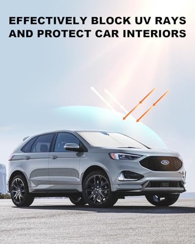 2026 Upgrade Foldable Front Windshield Sunshade fit for Ford Edge 2015