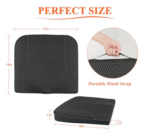 Memory Foam Car Seat Cushion for Driving Comfort and Office Use