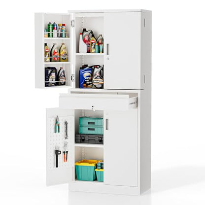 Metal Storage Cabinet with 4 Doors & 1 Drawer