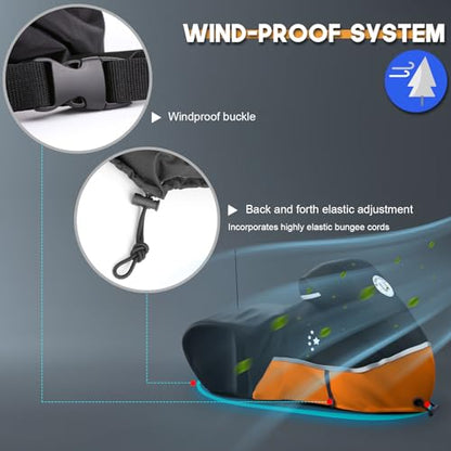 Motorcycle Cover 420D Heavy Duty Storage for Touring Models Harley Davidson Road King