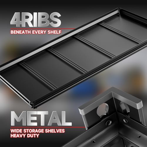 4 Tier 40" W X 20" D X 60" H Storage Shelves 2200LBS Garage Shelving Metal Storage Shelf Adjustable Metal Racks with Shelves Heavy Duty Shelving Units and Storage Utility Shelf (4 Count)