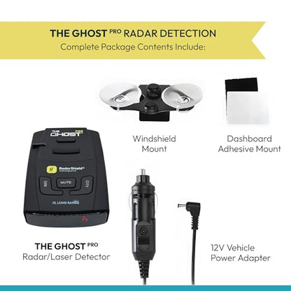 RadarShield Ghost Pro Radar and Laser Detector for Cars