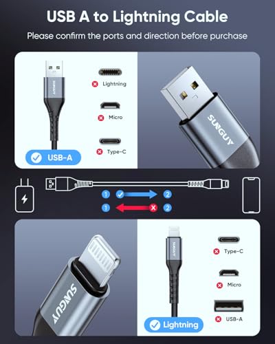 Coiled USB A to Lightning Cable