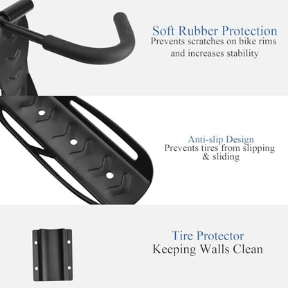 Garage Bike Rack Wall Mount (4 Pack)