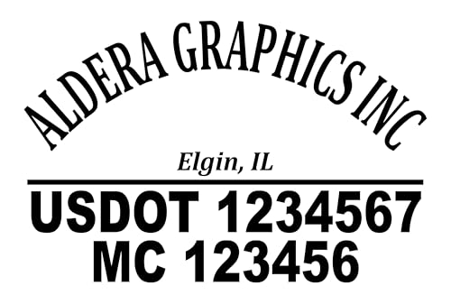 Custom US DOT Trucking Decal Sticker
