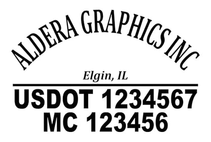 Custom US DOT Trucking Decal Sticker