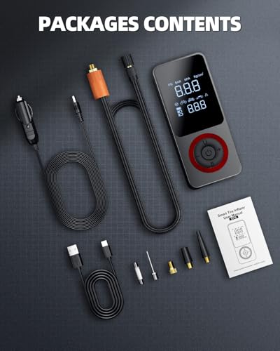 Cordless Tire Inflator Portable Air Compressor